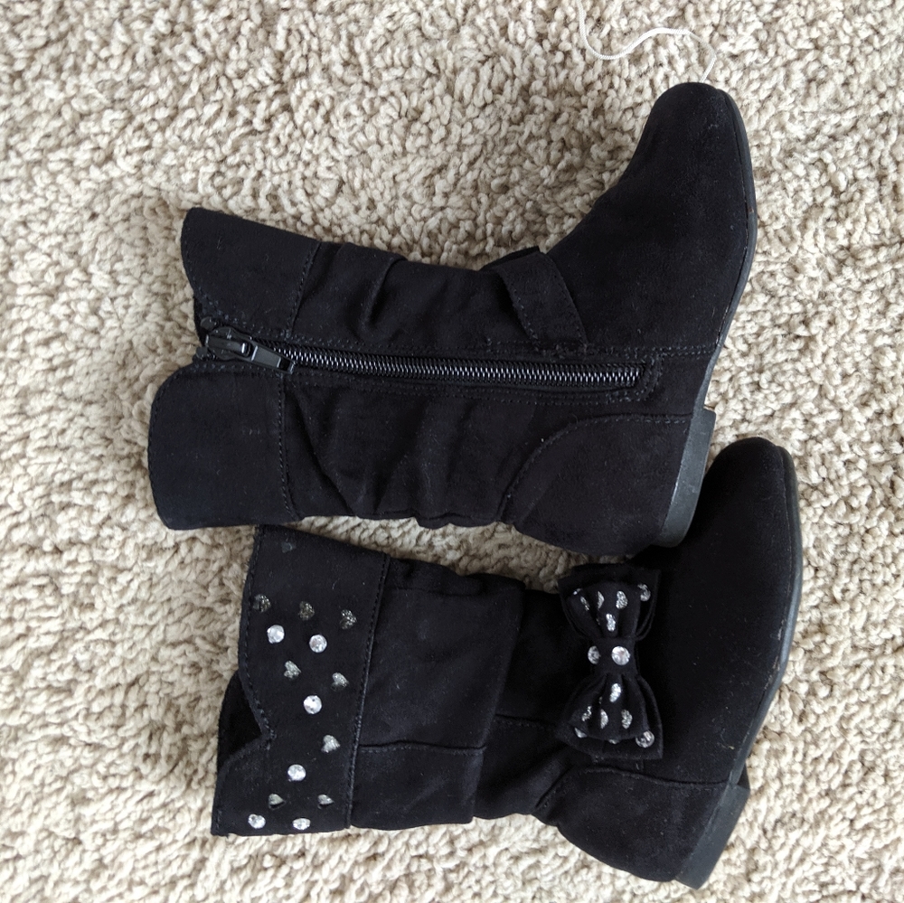 Toddler black boots